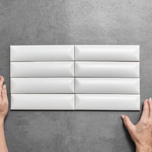 Nevada Dune White Subway Ceramic Tile